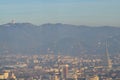 View of Turin from the top of the thirty-fifth floor of the Intesa Sanpaolo bank