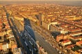 View of Turin from the top of the thirty-fifth floor of the Intesa Sanpaolo bank