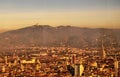 View of Turin from the top of the thirty-fifth floor of the Intesa Sanpaolo bank