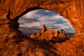 View of Turret Arch in Arches National Park, Utah, USA Royalty Free Stock Photo