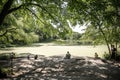 View on the Turtle Pond in Central park in New York Royalty Free Stock Photo