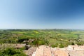 View of the Tuscany farms from Pienza Royalty Free Stock Photo