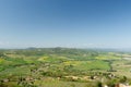 View of the Tuscany farms from Pienza Royalty Free Stock Photo