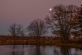 Twilight Reflections on the Lake