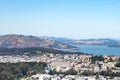 Golden Gate Bridge View from Twin Peaks Royalty Free Stock Photo