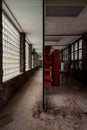 Two Hallways - SCI Cresson Prison / Sanatorium - Pennsylvania Royalty Free Stock Photo