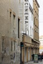 A view of the Tyneside Cinema sign in the city of Newcastle upon Tyne, UK