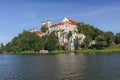 View of the Tyniec monastery in Krakow. Poland Royalty Free Stock Photo