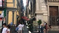 Naples, Italy, view of a typical alley in the historycal center