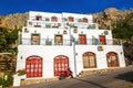 A view of typical greek appartments with view on see and terrace