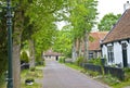 View of typical historic street in Ameland