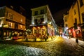 View of Typical Paris Cafe Le Consulat on Montmartre, France Royalty Free Stock Photo