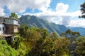 View on typical Philippino house in UNESCO Rice Terraces in Batad, Philippines Royalty Free Stock Photo