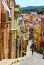 View of a typical street in the village of carloforte