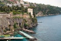 View of the Tyrrhenian sea coast in Sorrento, Italy Royalty Free Stock Photo