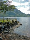 A view of Ullswater on a rainy day