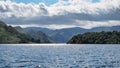 View from Ullswater to fells surrounding Glenridding, Lake District, Cumbria Royalty Free Stock Photo