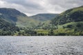 View from Ullswater to fells surrounding Glenridding, Lake District, Cumbria Royalty Free Stock Photo