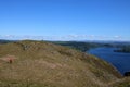 View Ullswater to Pooley Bridge from Hallin Fell Royalty Free Stock Photo