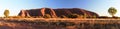 View of Uluru at sunrise. Uluru - Kata Tjuta national park. Northern Territory. Australia Royalty Free Stock Photo