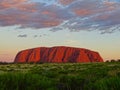 View of Uluru from the sunset viewing area Royalty Free Stock Photo