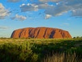 View of Uluru from the sunset viewing area Royalty Free Stock Photo