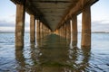 View under the bridge in Faro