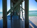 View from under fishing pier