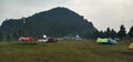 the view under the foot of Mount Tangkuban Perahu?