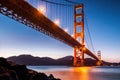 View from under Golden Gate Bridge in San Francisco