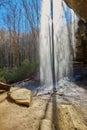 Moore Cove Waterfall in Pisgah National Forest near Brevard NC