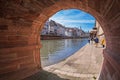 View from under the Pont du Corbeau-Rawebruck, Strasbourg, Alsace, France