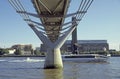 Millennium Bridge and River Thames London UK 2003