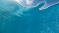 View from underwater on a swimming pool with a calm surface Royalty Free Stock Photo