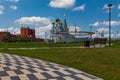 View of the unfading color Temple in Moscow, Russia