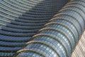 View of the Unicredit tower and Piazza Gae Aulenti in the business district of Porta Garibaldi, fragment of glass and steel modern