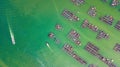 Aerial photo of the marine scenery of Hailing Island in Yangjiang, Guangdong Province