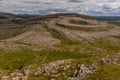 A view of the unique Sliabh Rua, Red Mountain from Mullaghmore Mountain in The Burren National Park