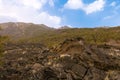 View of a unique valley on the Etna volcano Royalty Free Stock Photo
