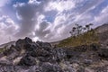 View of a unique valley on the Etna volcano Royalty Free Stock Photo