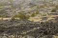 View of a unique valley on the Etna volcano Royalty Free Stock Photo