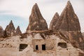 View of the unique volcanic landscape of Cappadocia Royalty Free Stock Photo