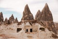 View of the unique volcanic landscape of Cappadocia Royalty Free Stock Photo