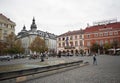 View of the Unirii square in Cluj Napoca.
