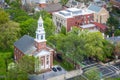 View of the United Church On The Green, in New Haven, Connecticut