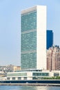 View of United Nations headquarters in NYC Royalty Free Stock Photo