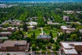View of University of Montana from Mount Sentinel, in Missoula Royalty Free Stock Photo