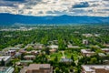 View of University of Montana from Mount Sentinel, in Missoula,