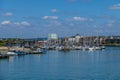 A view up the River Arun towards the town of Littlehampton