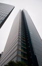 The view up to the Midland Square (Toyota-Mainichi Building). Nagoya. Japan